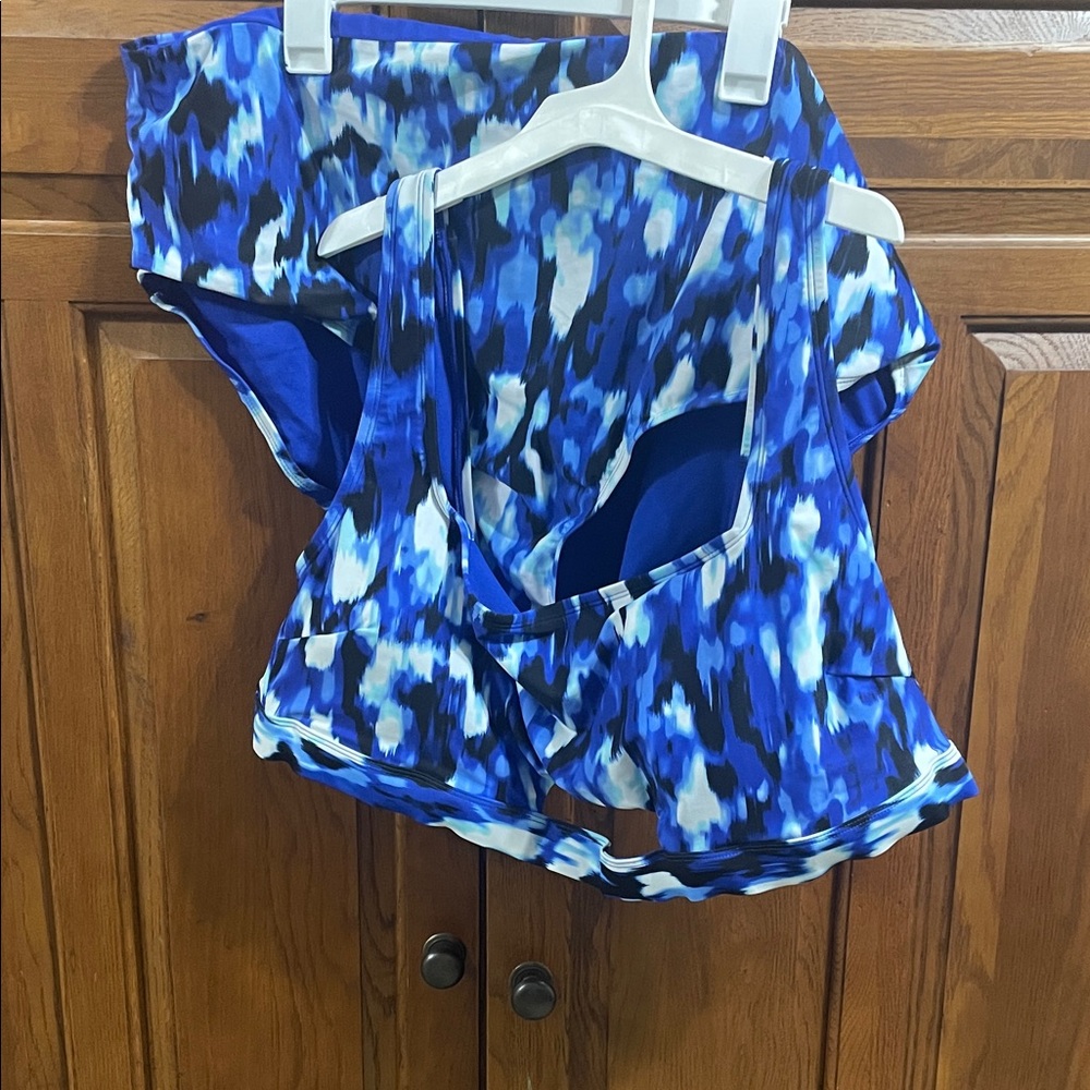Plus Size 3X  24/26 Blue 2 pc swimsuit New w tags Sz